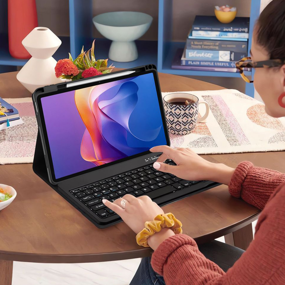 Etui z klawiaturą Tech-Protect SC Pen + Keyboard do Xiaomi Redmi Pad 2, czarne